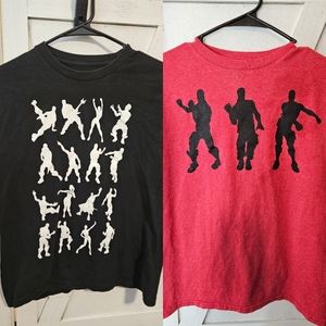 Fortnite Dance Dancers Shirt M Medium 10/12 13/14 youth kids Bundle Shirts
